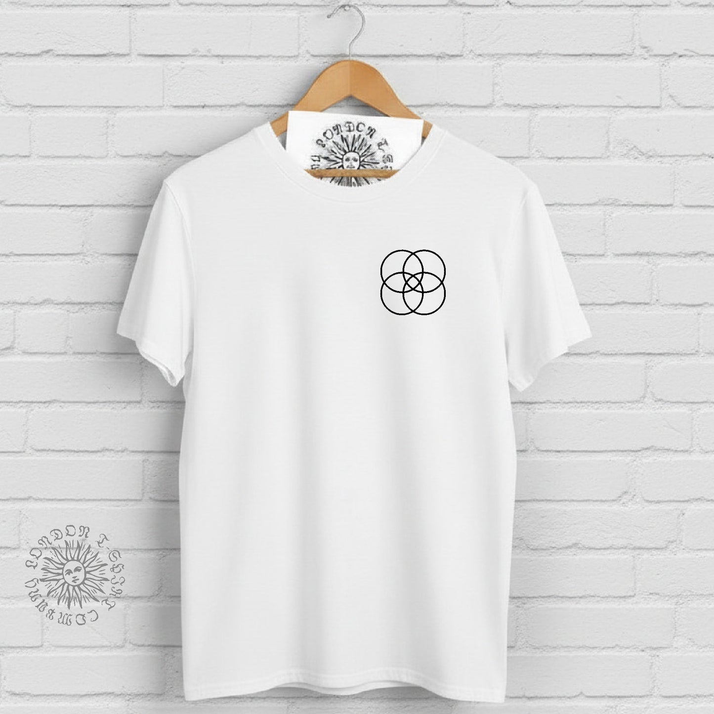 Ikigai Organic Cotton T-Shirt: Japanese Concept Symbol, Various Colours