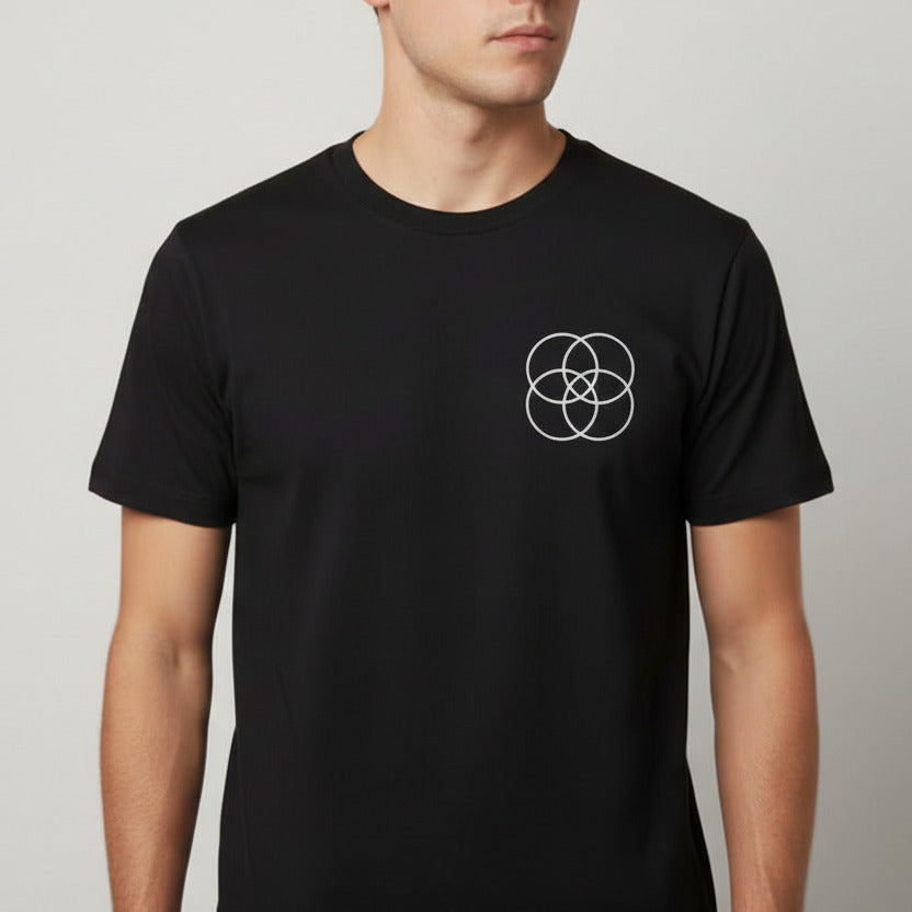 Ikigai Organic Cotton T-Shirt: Japanese Concept Symbol, Various Colours