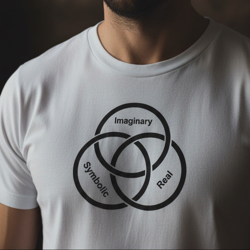 Jacques Lacan T-Shirt: Imaginary, Symbolic, and Real. lacanian philosophy. Various Colours
