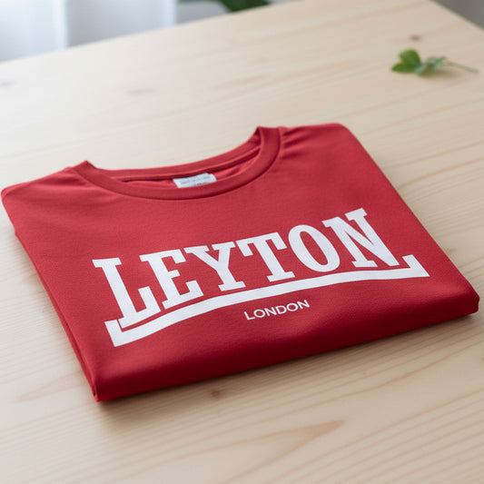 Leyton T-Shirt - East London Souvenir, Custom Print Available, Various Colours