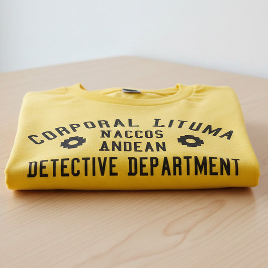 Corporal Lituma, Naccos Andean Detective Department T-Shirt - Peru, Inspired By Mario Vargas Llosa