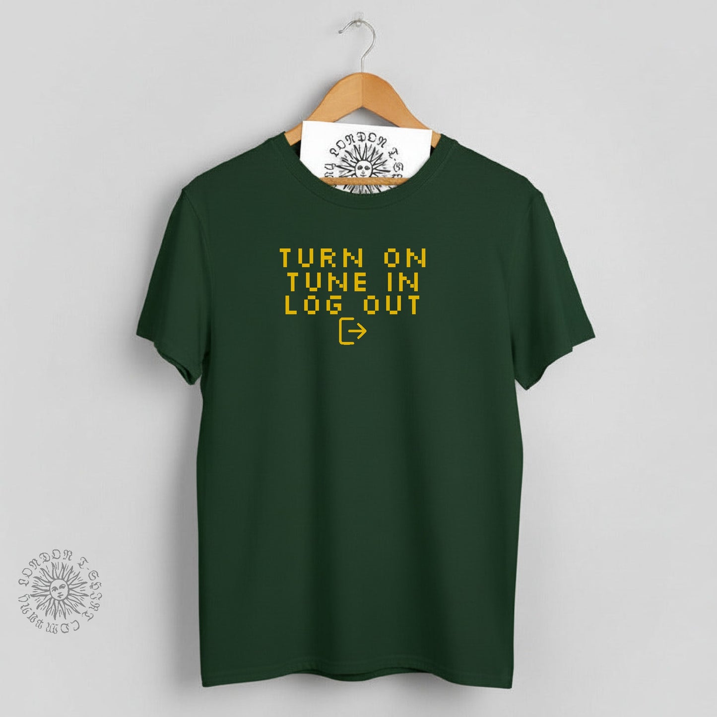 Turn On, Tune In, Log Out T-Shirt: Internet Social Media Protest Top, Various Colours
