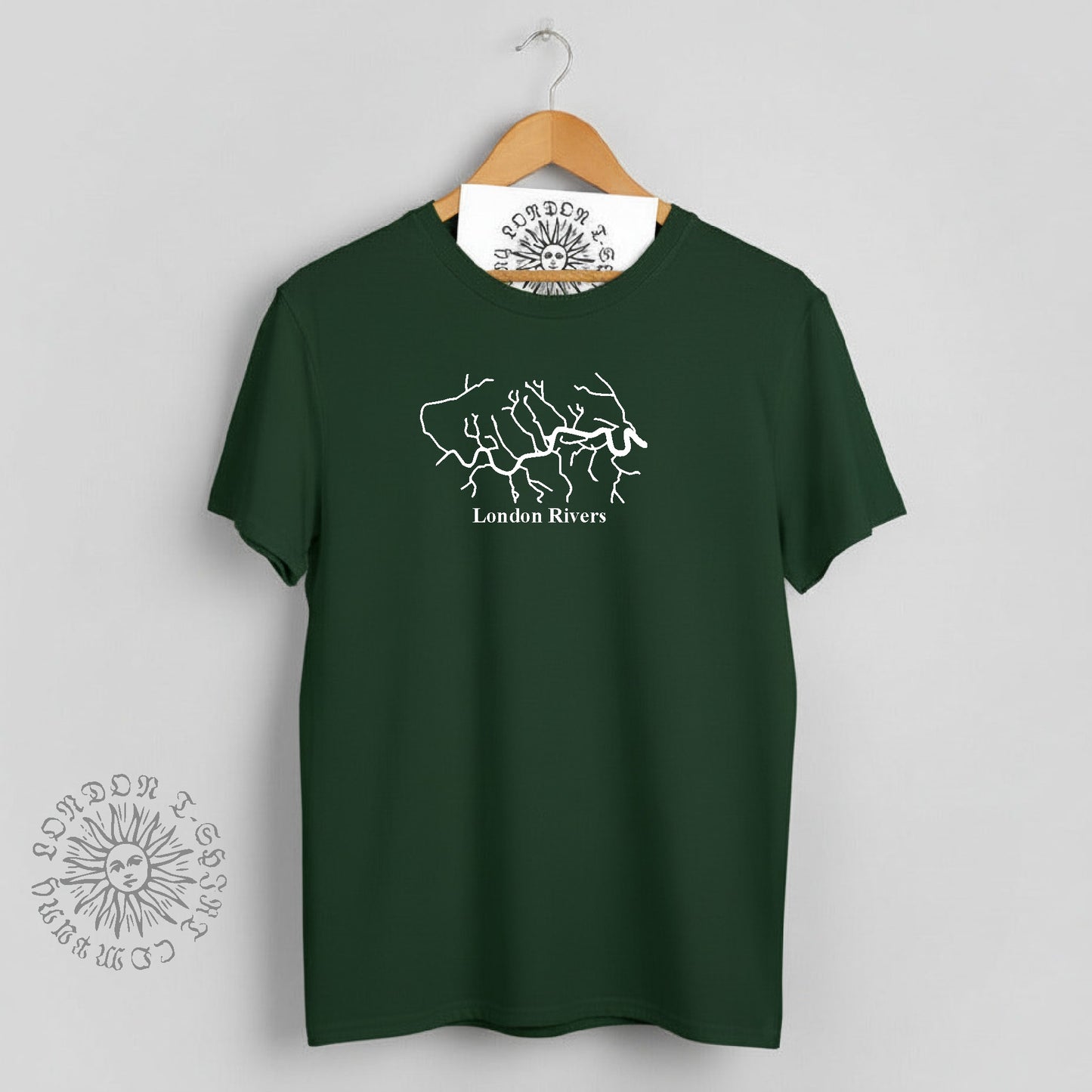 London Rivers Map T-Shirt - Alternative Souvenir, Various Colours