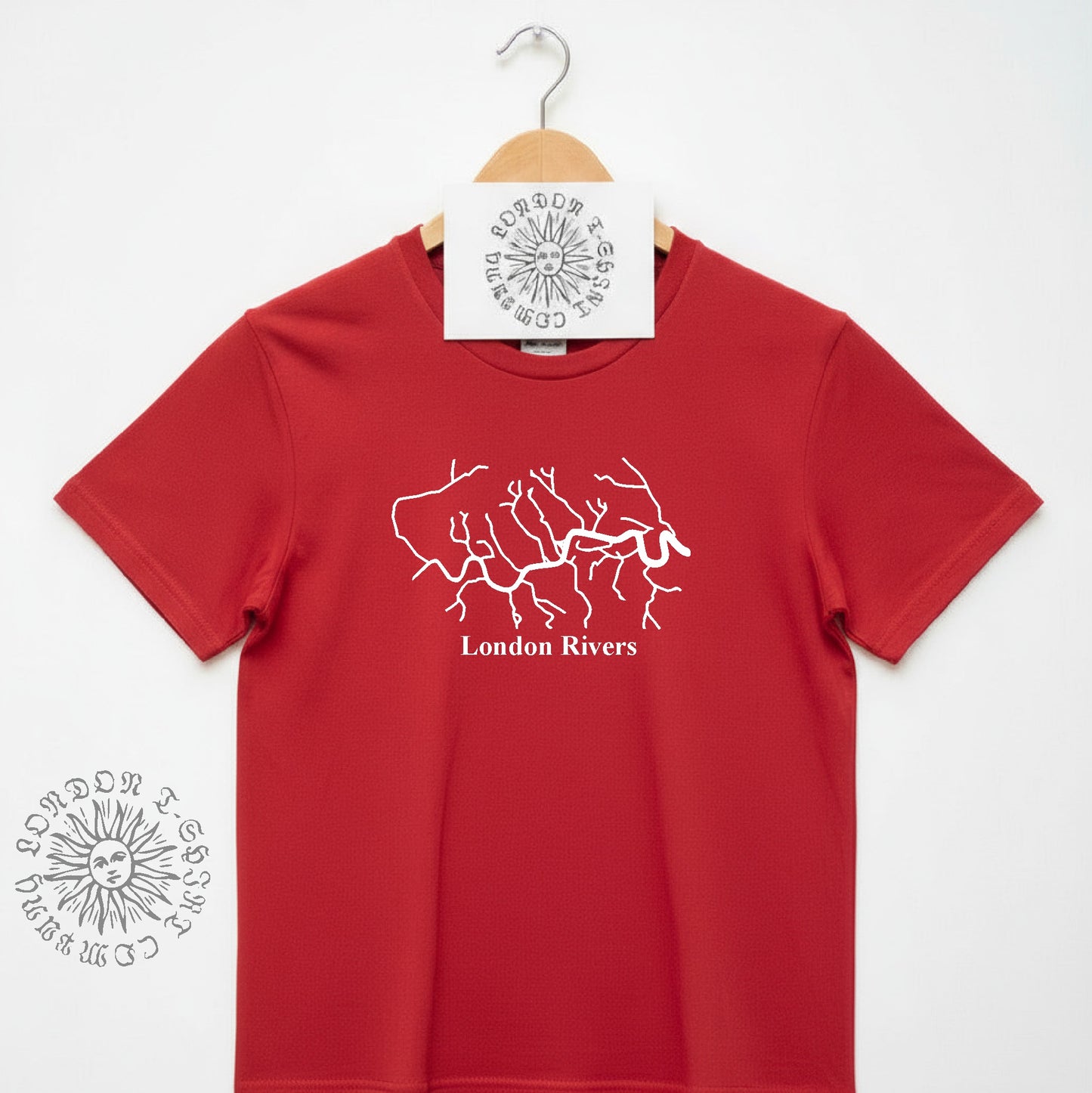 London Rivers Map T-Shirt - Alternative Souvenir, Various Colours