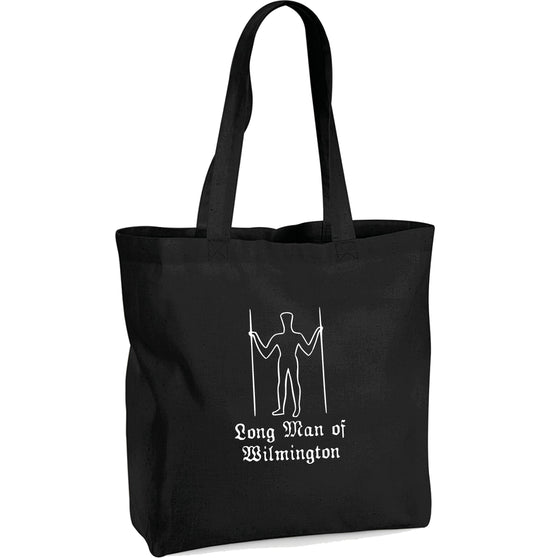 Long Man Of Wilmington Organic Cotton Tote Bag - Prehistoric Hill Figure Souvenir