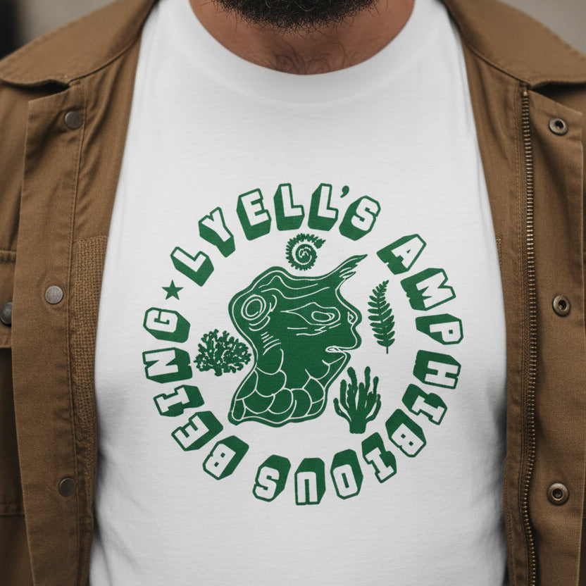 Lyell's Amphibious Being T-Shirt - Geology Souvenir Top, Various Colours
