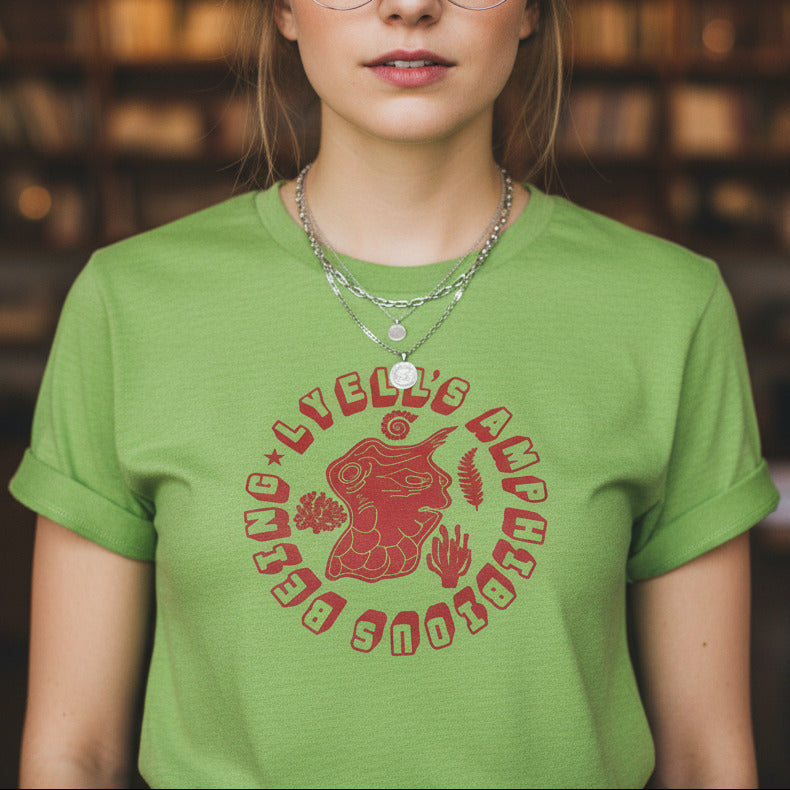 Lyell's Amphibious Being T-Shirt - Geology Souvenir Top, Various Colours
