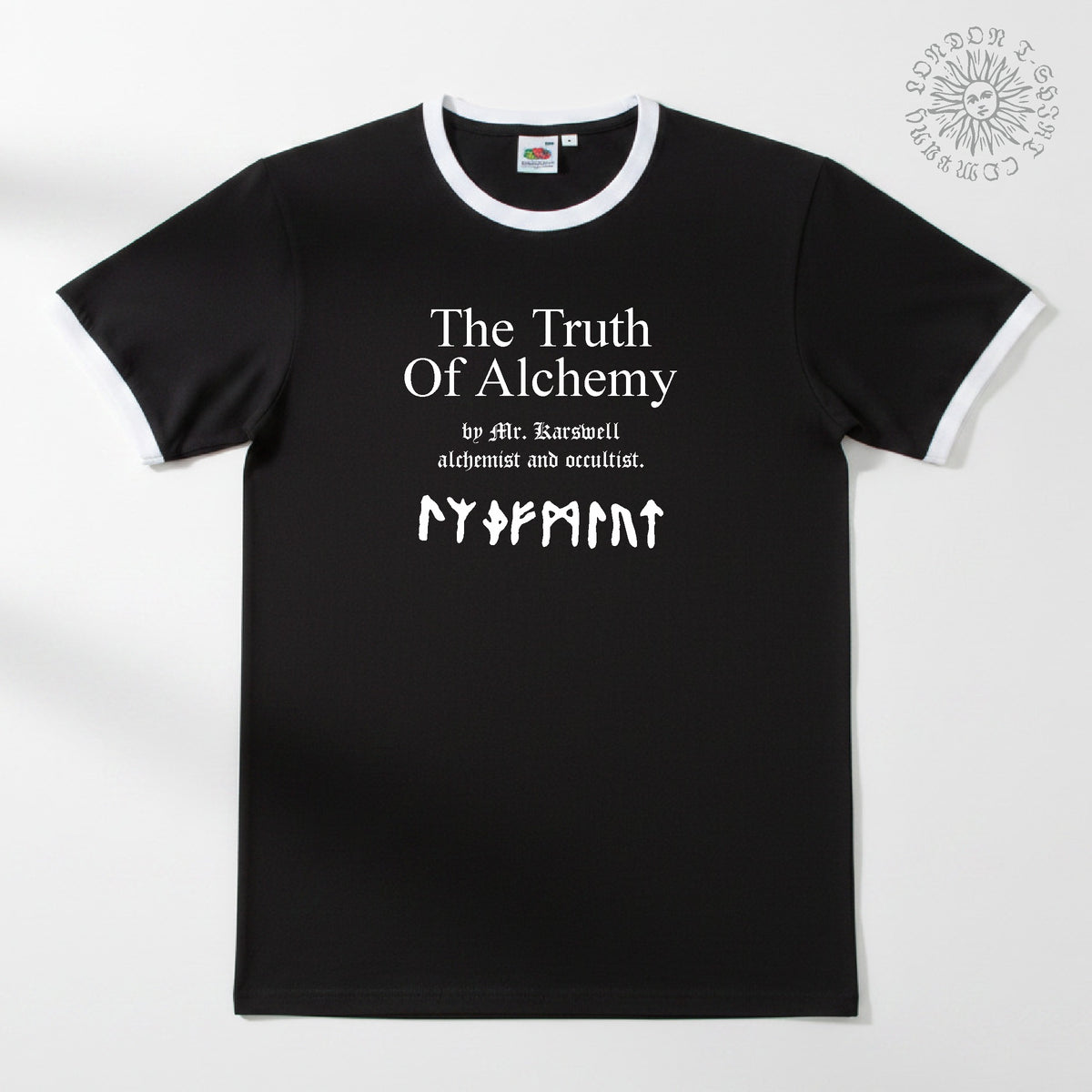 The Truth Of Alchemy Ringer T-Shirt - Inspired By M.R. James, Ghost Story 'Casting the Runes', Various Colours S-3XL