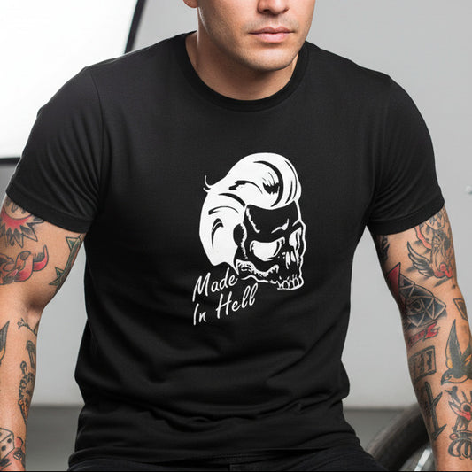 Rockabilly 'Made In Hell' T-Shirt' - 50s, Rock & Roll, Various Colours