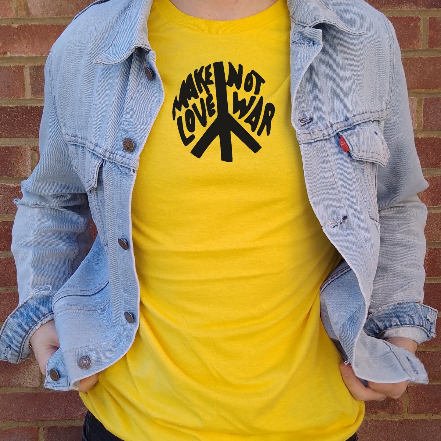 'Make Love Not War' Peace T-Shirt - Anti War, Counter Culture, Political Protest, Various Colours