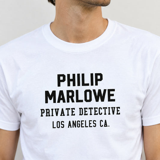 Philip Marlowe T-Shirt - Detective, Hard Boiled Literature, Raymond Chandler, Various Colours