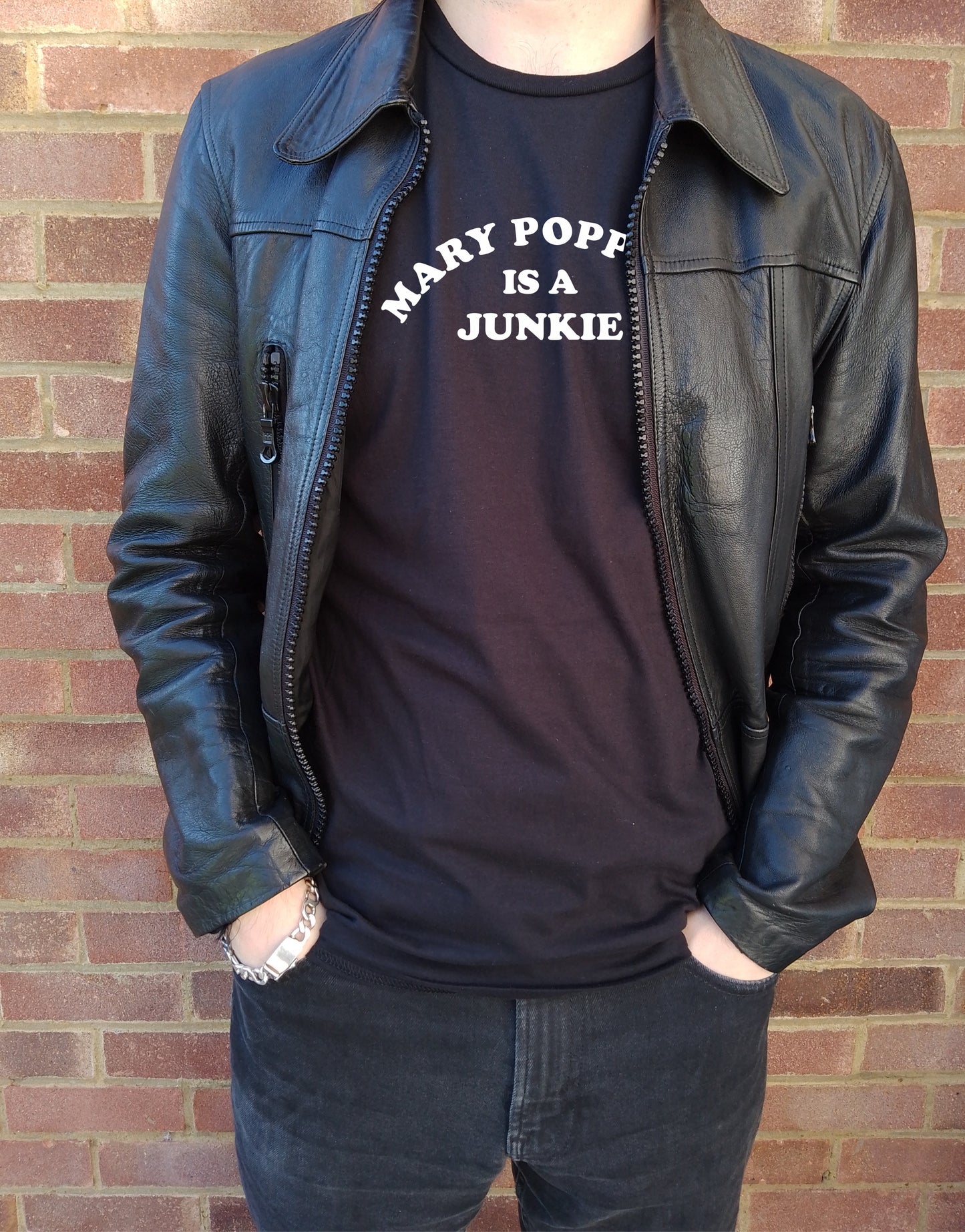 'Mary Poppins Is A Junkie' T-Shirt - 60s Counter Culture Slogan, Various Colours