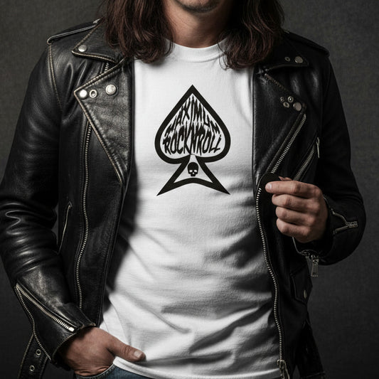 Maximum Rock N Roll T-Shirt - Rockabilly, Punk, Ace Of Spades, Various Colours