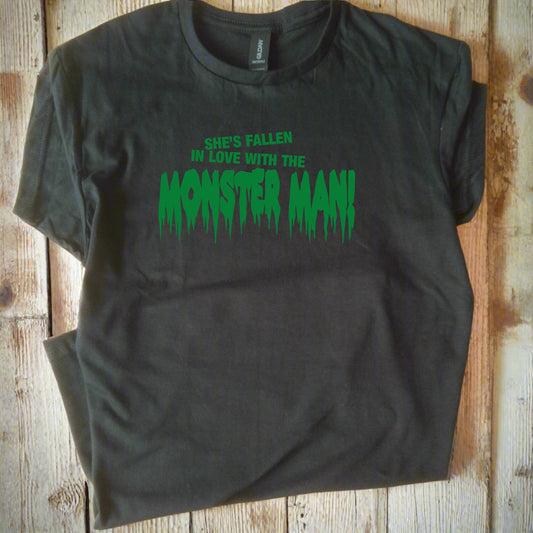 Monster Man T-Shirt - Retro 60s Rock N Roll, Horror Movies, Various Colours