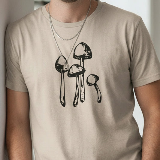 Mushrooms T-Shirt - Nature, Folk, Mycology Gift, S-XXL