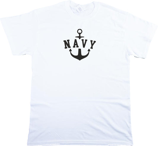 'Navy' Anchor T-Shirt - Retro Military, S-XXL