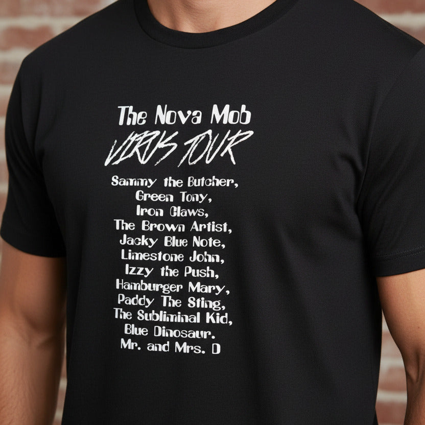 William S. Burroughs 'The Nova Mob' T-Shirt - Beat Literature, Various Colours