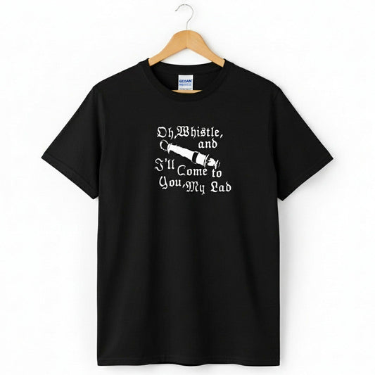 'Oh, Whistle, and I'll Come to You, My Lad' T-Shirt - Inspired By M.R. James's Ghost Story.