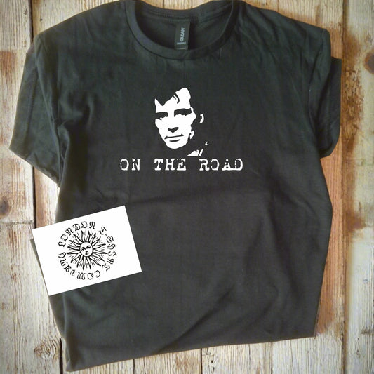 On The Road T-Shirt - Jack Kerouac, Beat, Various Colours