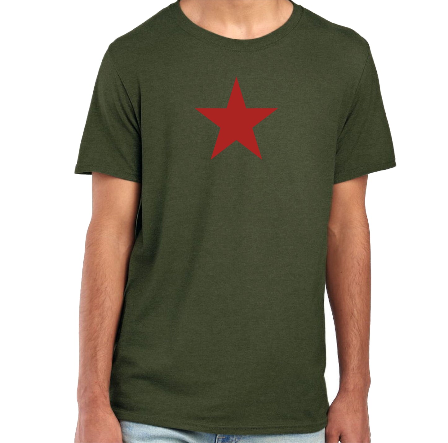 Red Star Organic Cotton T-Shirt - Retro Punk Top, Protest Tee, Various Colours