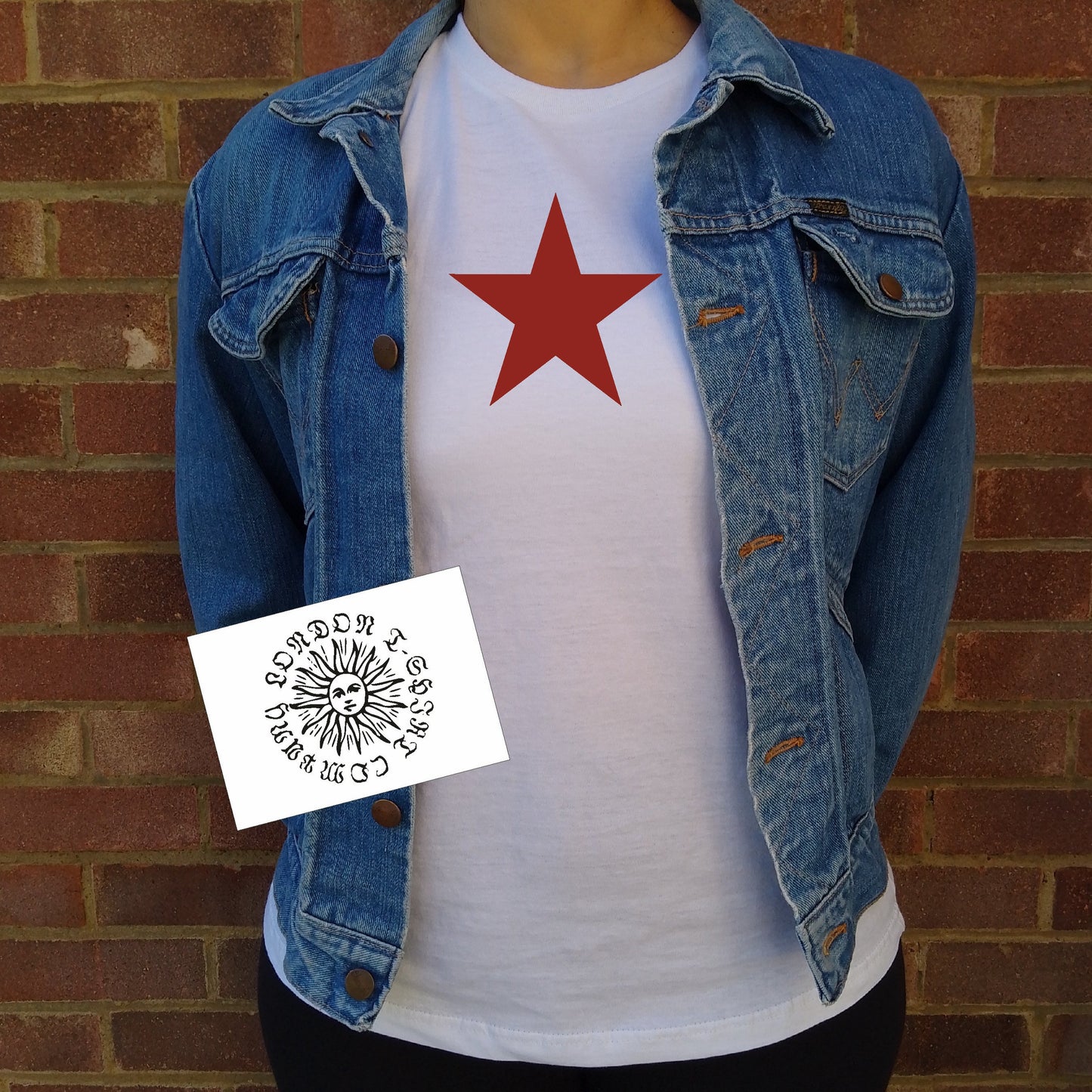 Red Star Organic Cotton T-Shirt - Retro Punk Top, Protest Tee, Various Colours