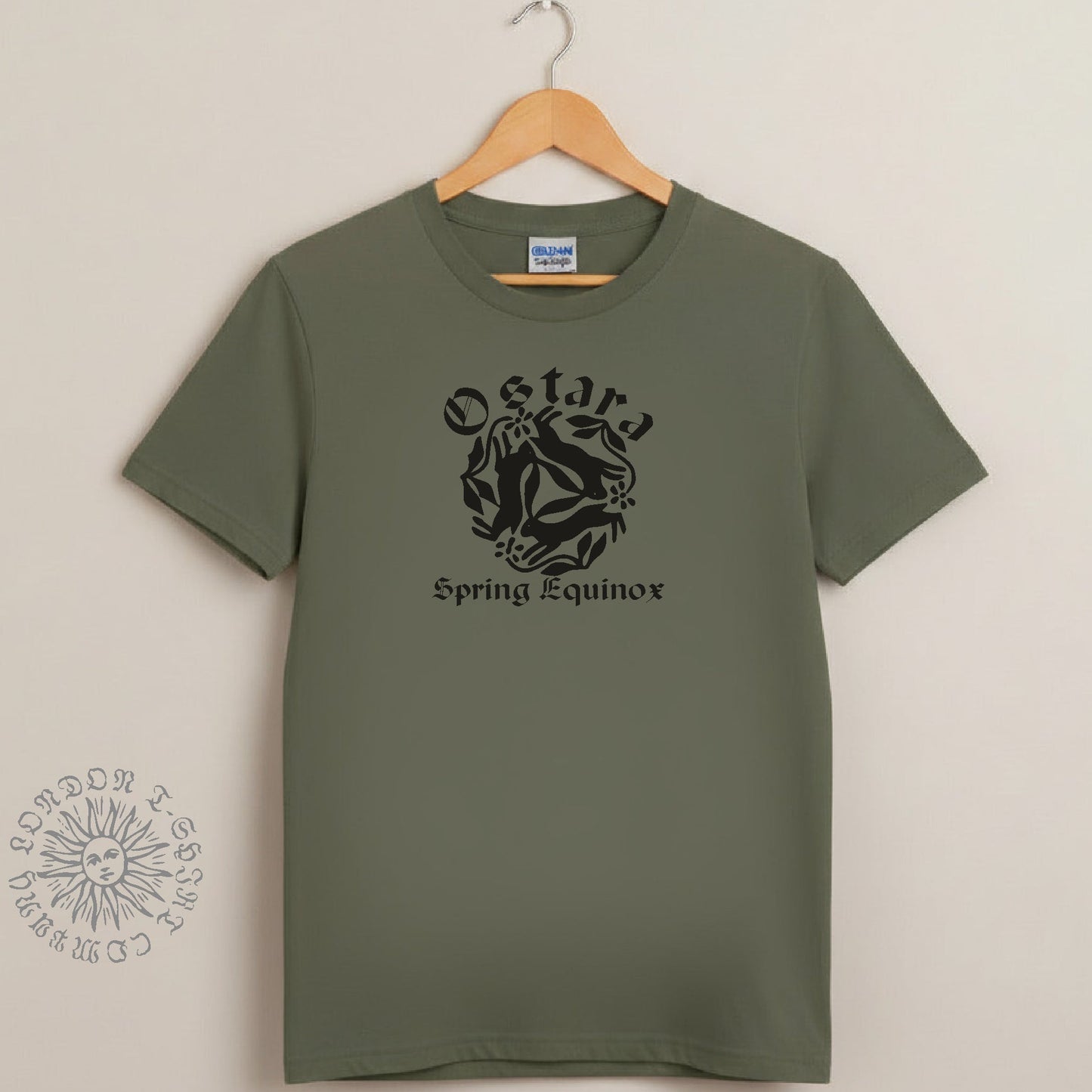Ostara Spring Equinox T-Shirt: Hares, Various Colours