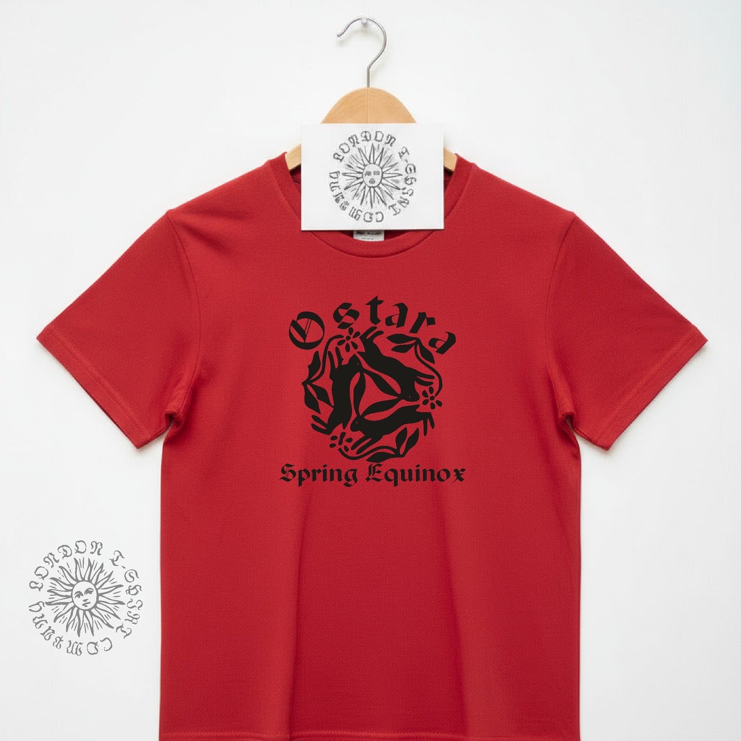 Ostara Spring Equinox T-Shirt: Hares, Various Colours