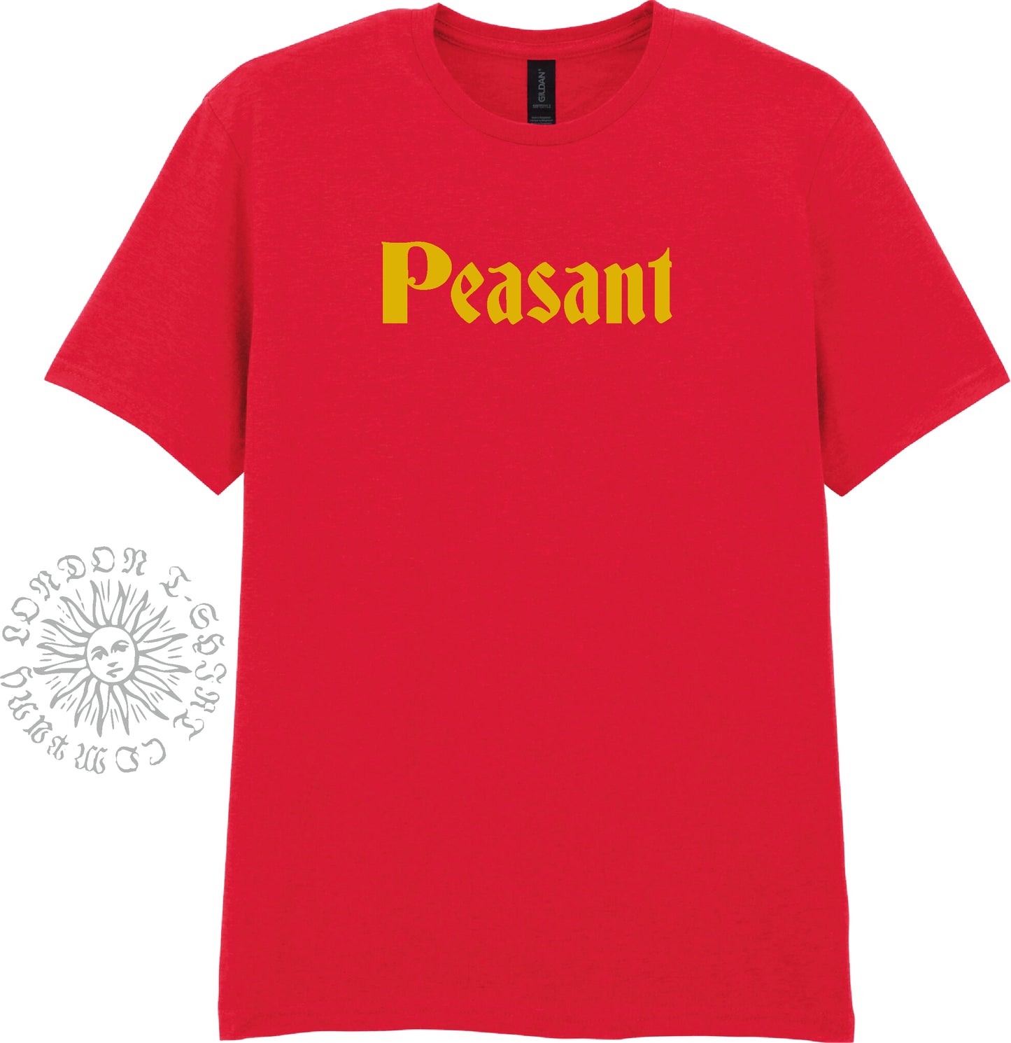 Peasant T-Shirt - Folklore Souvenir Top, Medieval Style, Protest, Various Colours