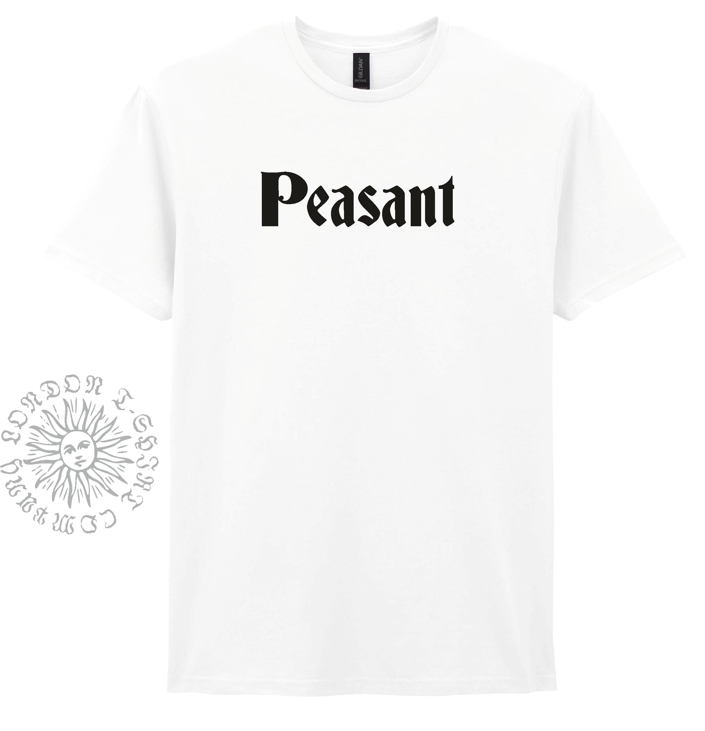 Peasant T-Shirt - Folklore Souvenir Top, Medieval Style, Protest, Various Colours