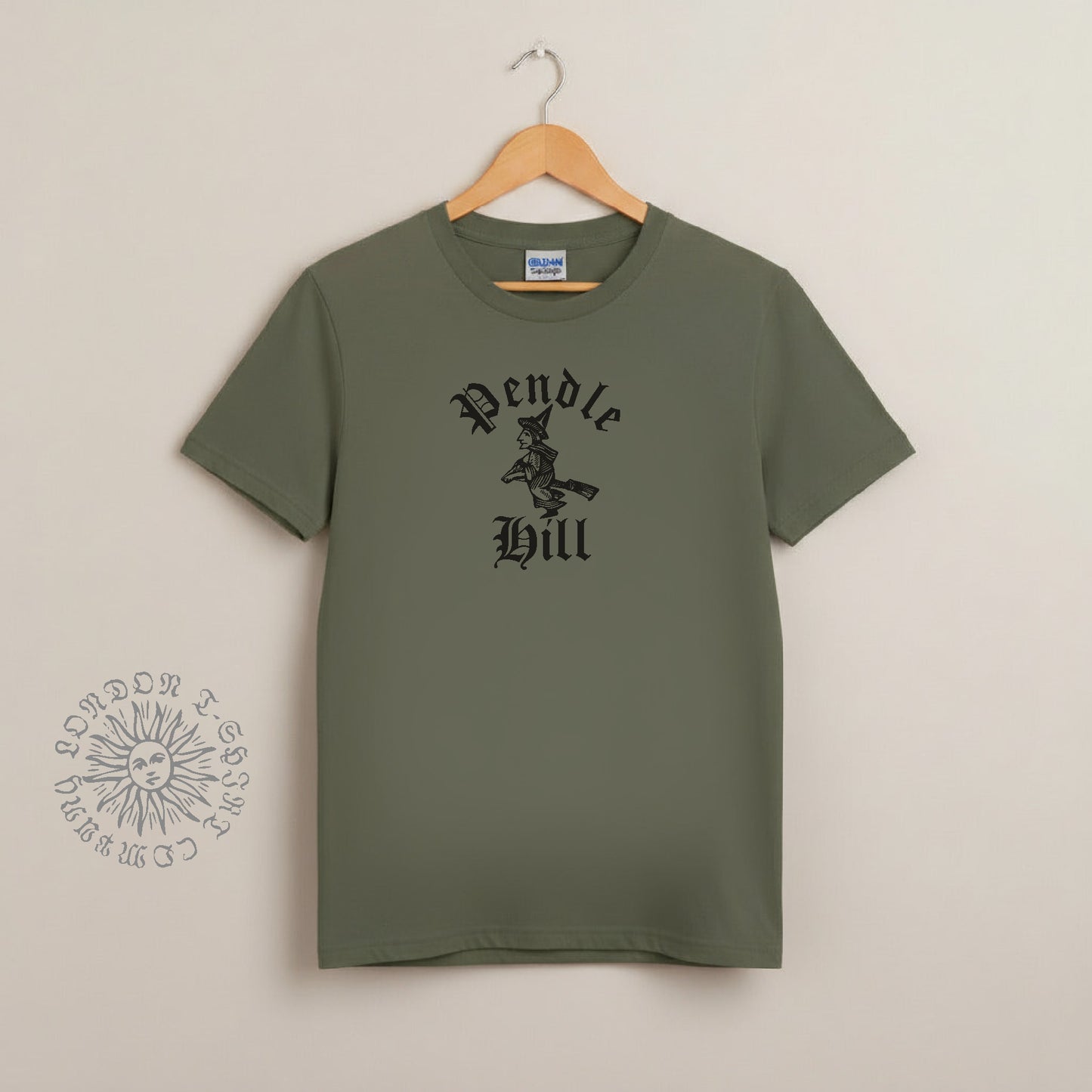 Pendle Hill T-Shirt - Witch Folklore, Lancashire Souvenir, Various Colours