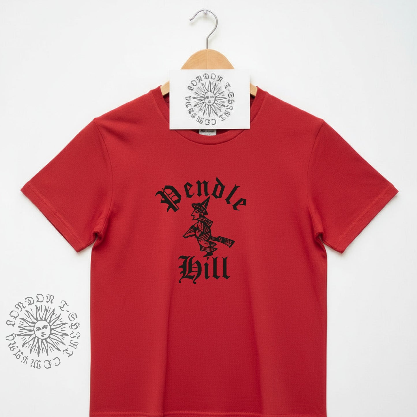 Pendle Hill T-Shirt - Witch Folklore, Lancashire Souvenir, Various Colours