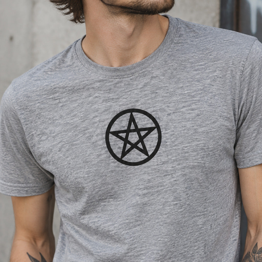 Pentagram T-Shirt: Gothic Pagan, Esoteric Wicca Style, Various Colours S-3XL