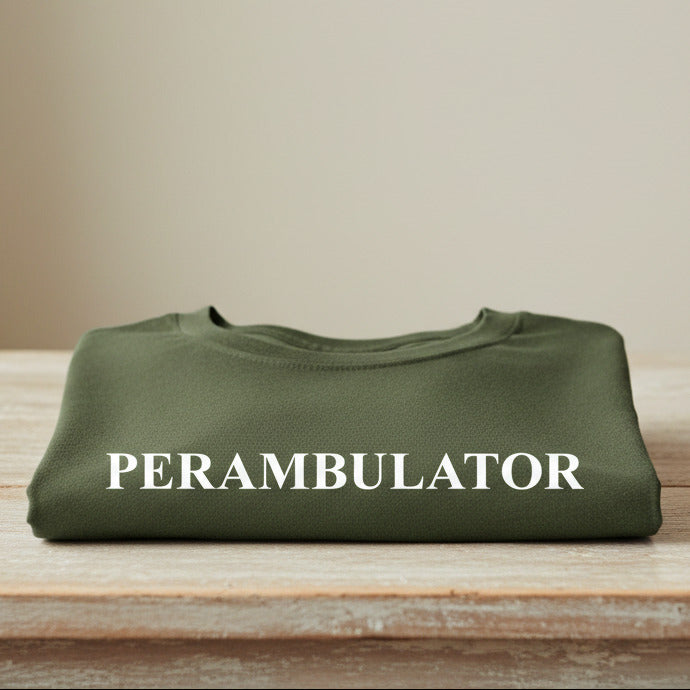 Perambulator T-Shirt - Organic Cotton, Psychogeography, Geography, Walking, S-XXL