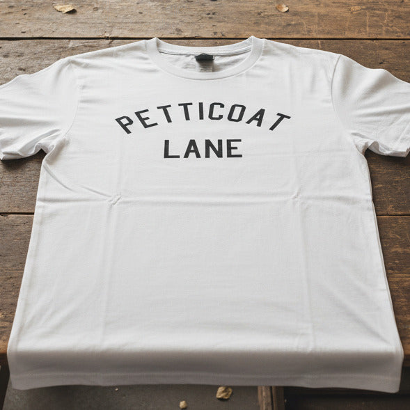 Petticoat Lane T-Shirt - East London Souvenir, Eastend Market, Spitalfields, Various Colours