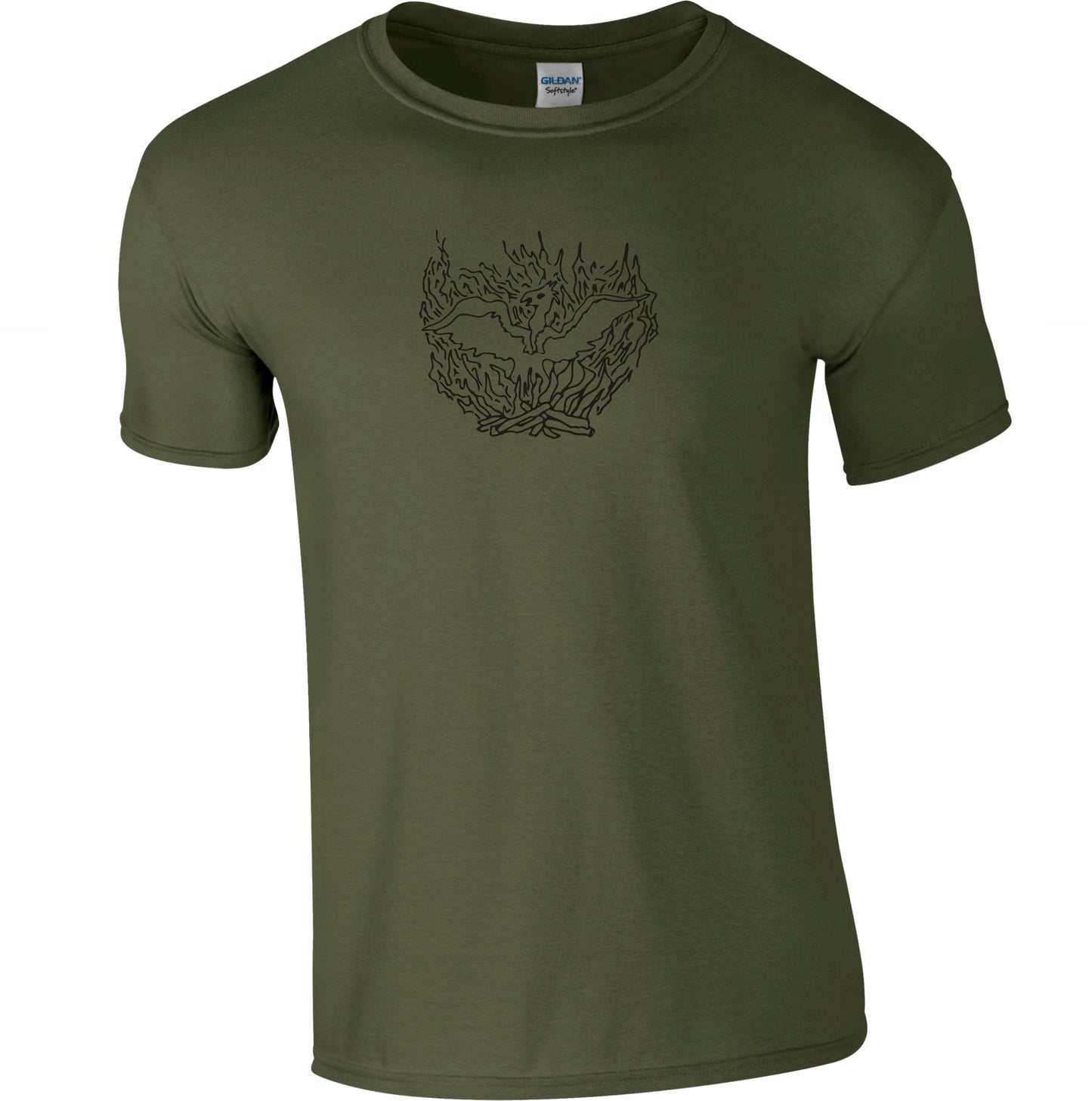 Rising Phoenix T-Shirt - Fire, Folklore Symbol, Various Colours