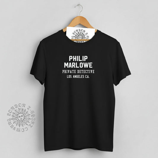 Philip Marlowe T-Shirt - Detective, Hard Boiled Literature, Raymond Chandler, Various Colours