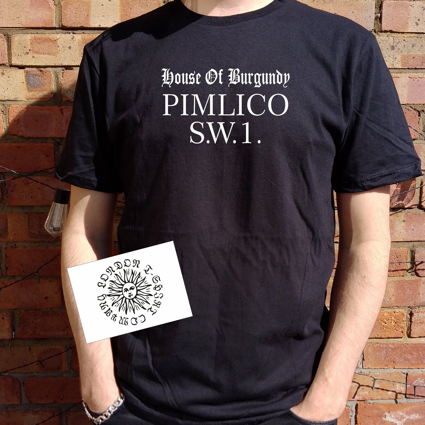 Passport To Pimlico T-Shirt - Burgundy Souvenir, Various Colours