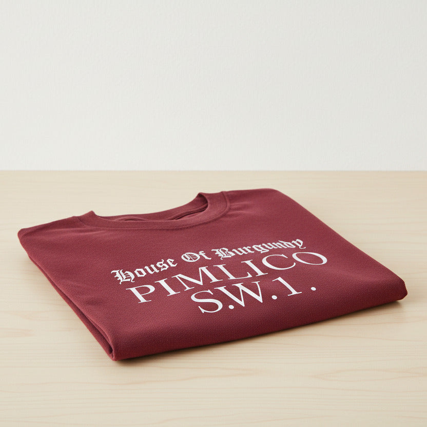 Passport To Pimlico T-Shirt - Burgundy Souvenir, Various Colours