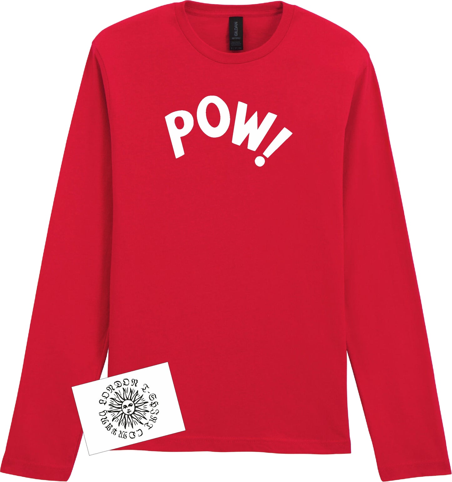 Pow! Long Sleeve TShirt: 60's Mod Top, Various Colours