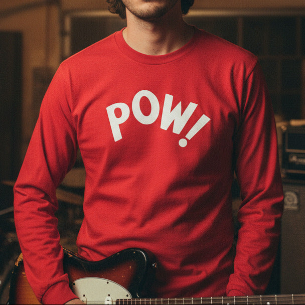 Pow! Long Sleeve TShirt: 60's Mod Top, Various Colours
