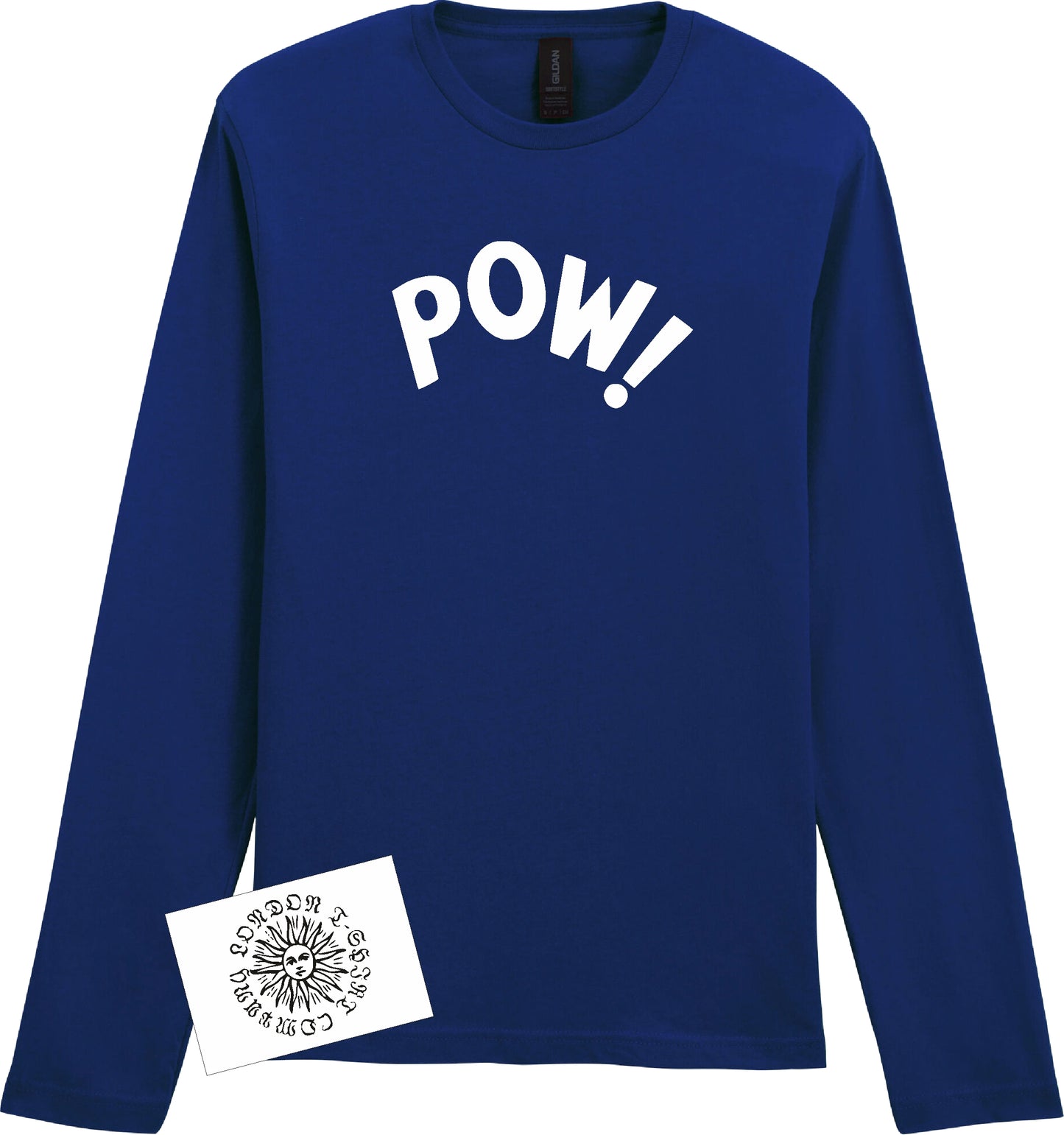 Pow! Long Sleeve TShirt: 60's Mod Top, Various Colours