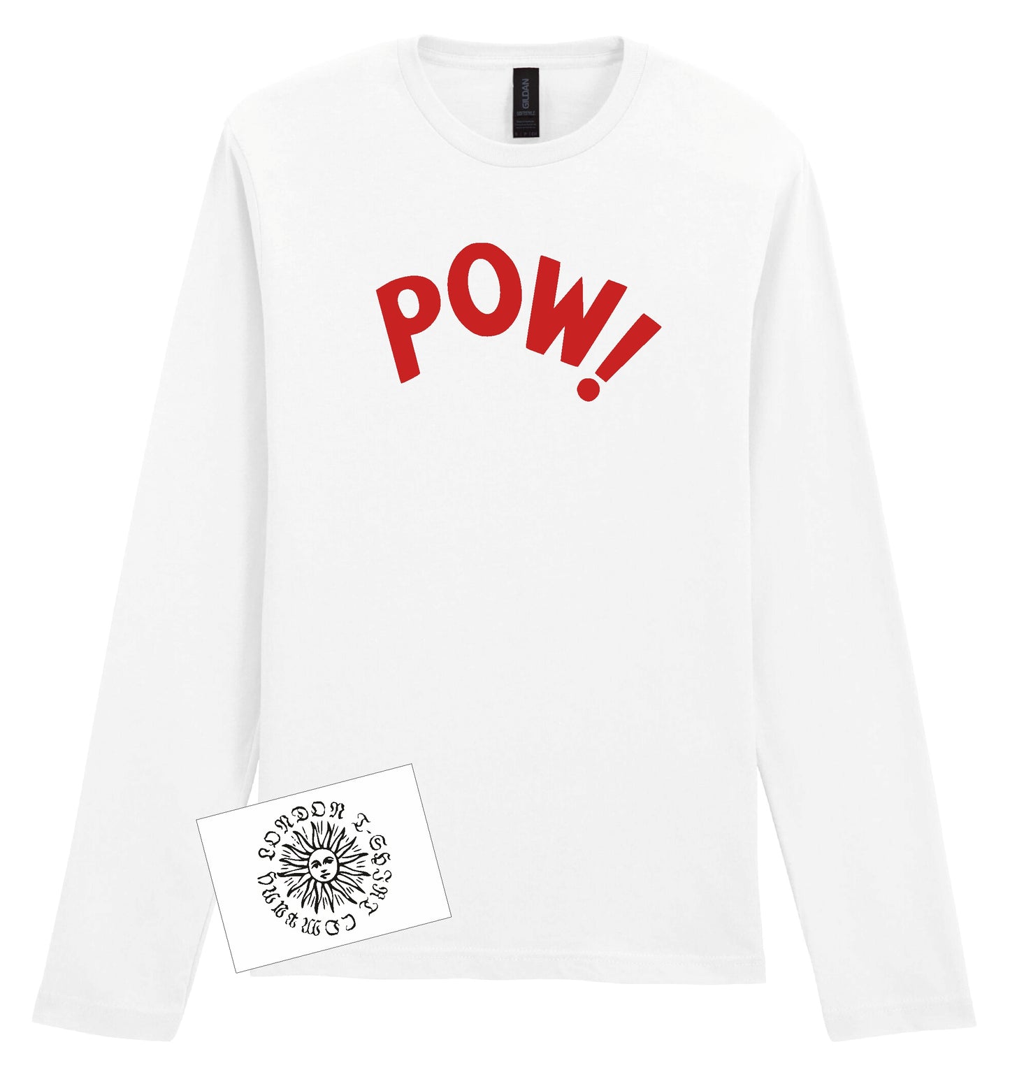 Pow! Long Sleeve TShirt: 60's Mod Top, Various Colours