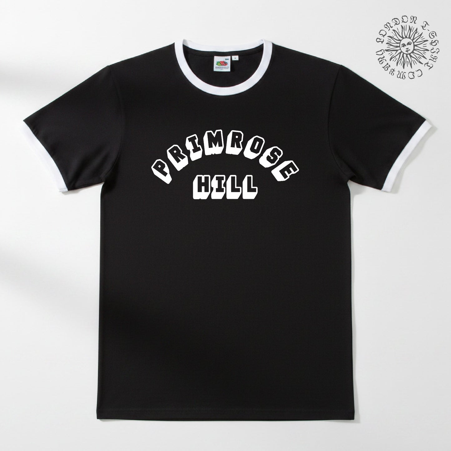 Primrose Hill Ringer T-Shirt: London Souvenir,  Various Colours, S-3XL
