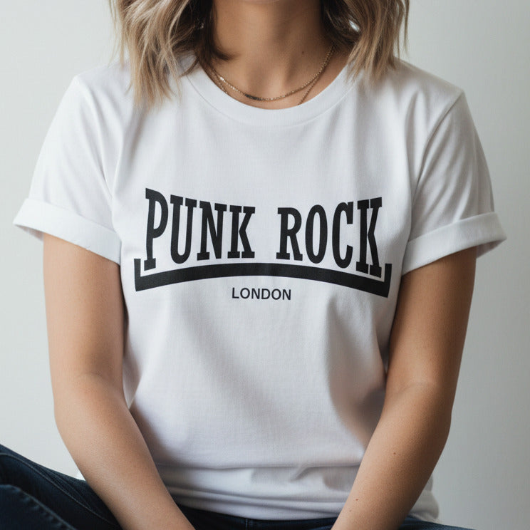 Punk Rock London T-Shirt - Retro Logo, Various Colours