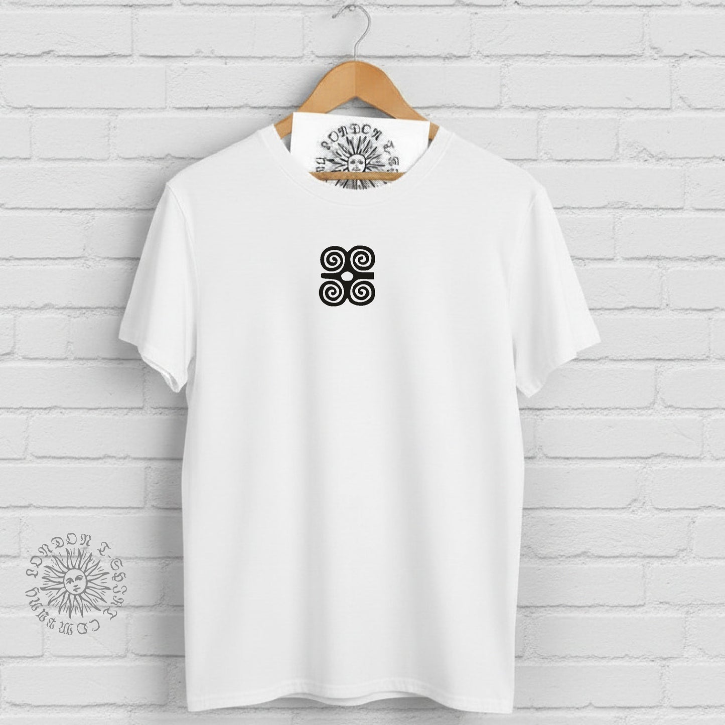Ram's Horns Symbol T-Shirt - Tribal, Adinkra, Dwennimmen, Various Colours