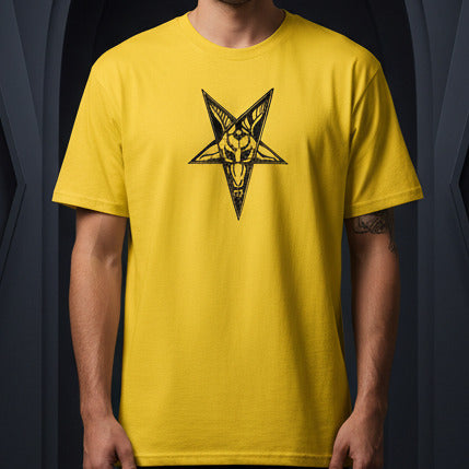 Pentagram Ram T-Shirt - Occult, Pagan, Gothic Horror, Various Colours