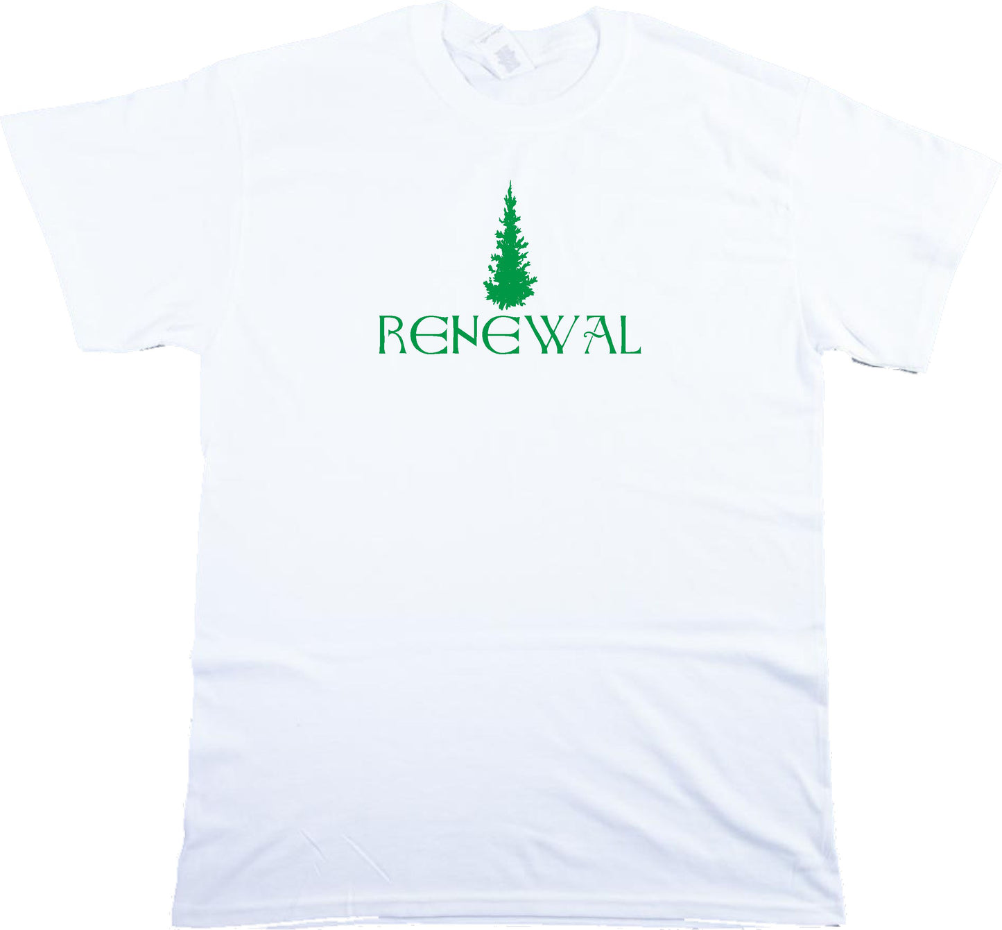 Christmas Tree T-Shirt - "Renewel" Folk Festive Gift, Various Colours
