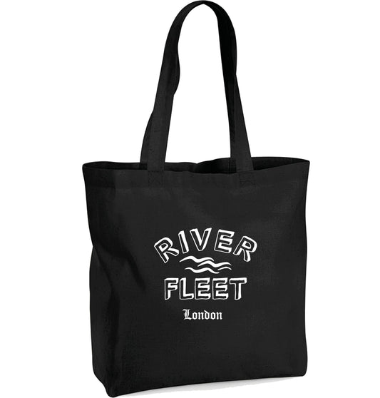 River Fleet Organic Cotton Tote Bag - London Lost River Souvenir