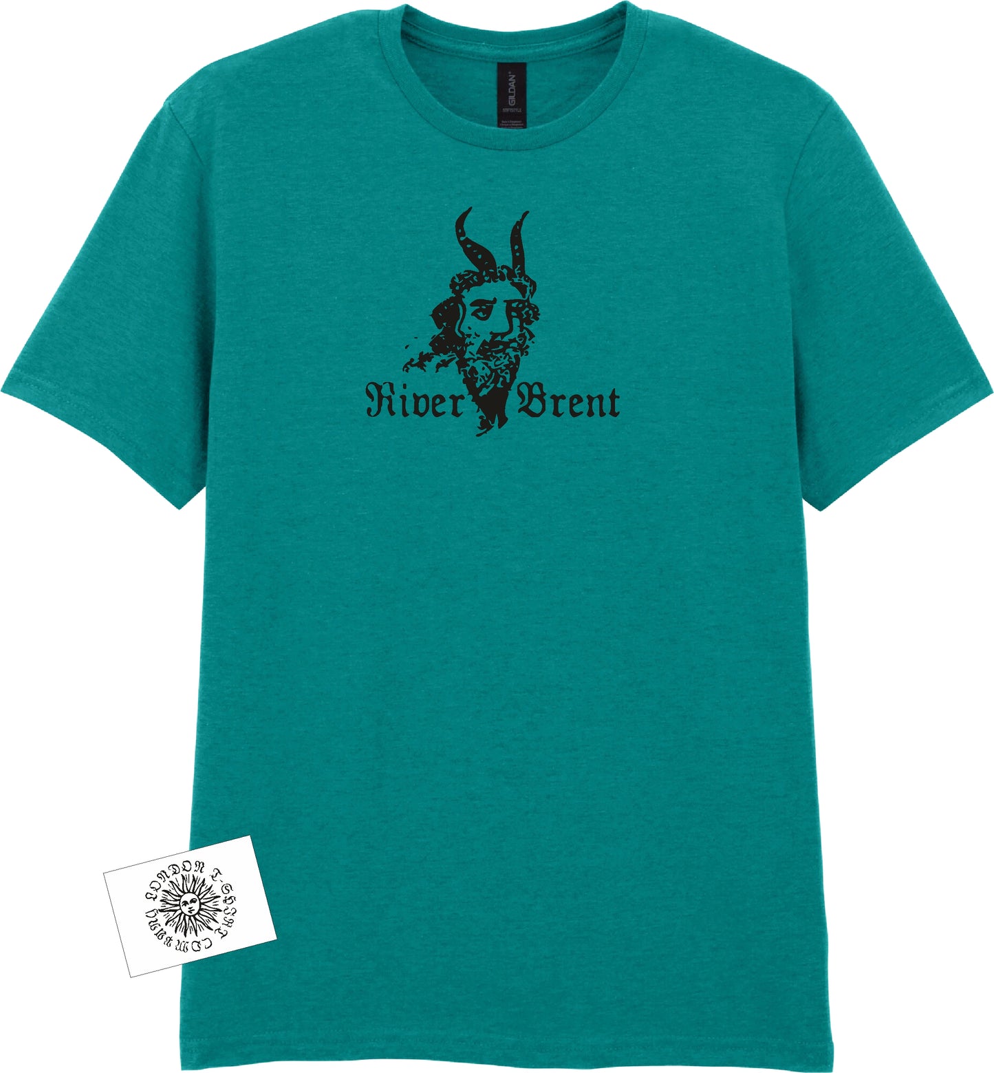 River Brent T-Shirt - Pan Folklore, Alternative London Souvenir, Various Colours