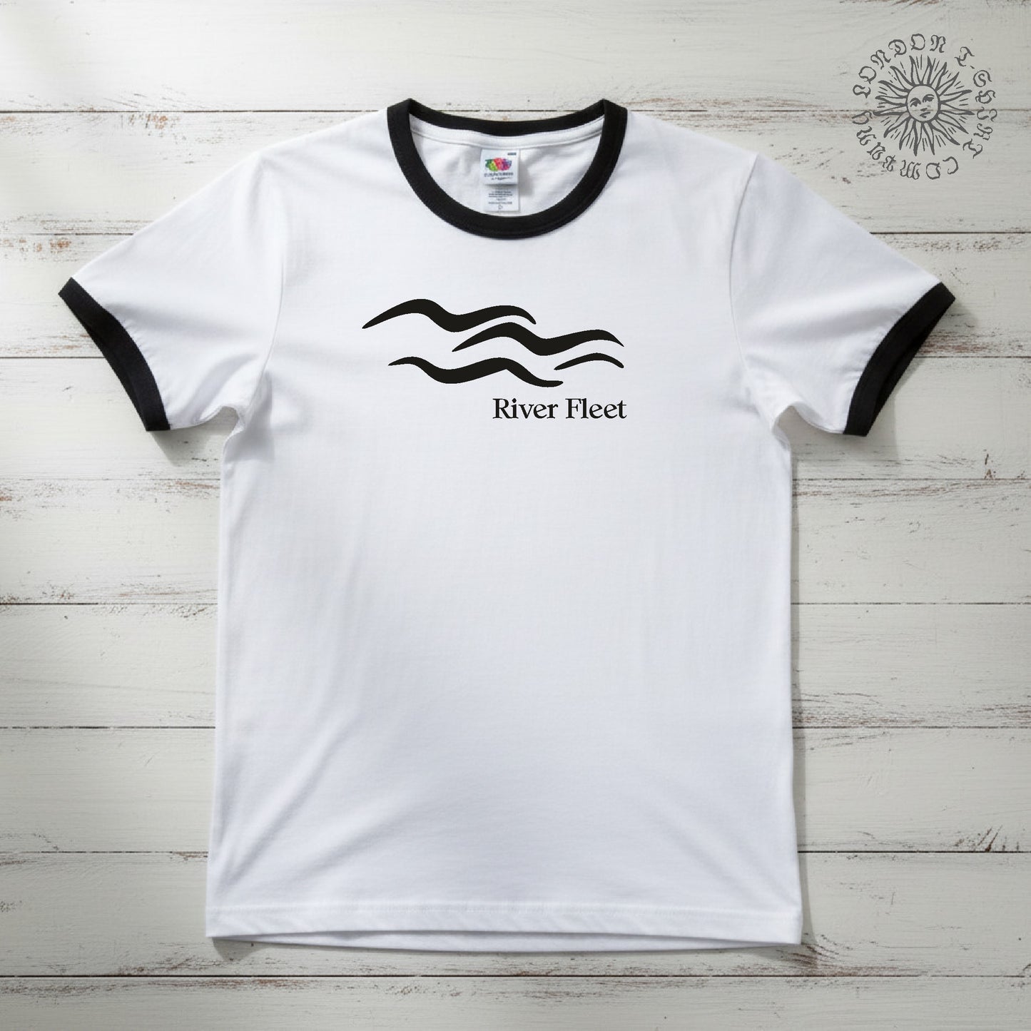 River Fleet Ringer T-Shirt: Subterranean London Souvenir,  Various Colours, S-3XL